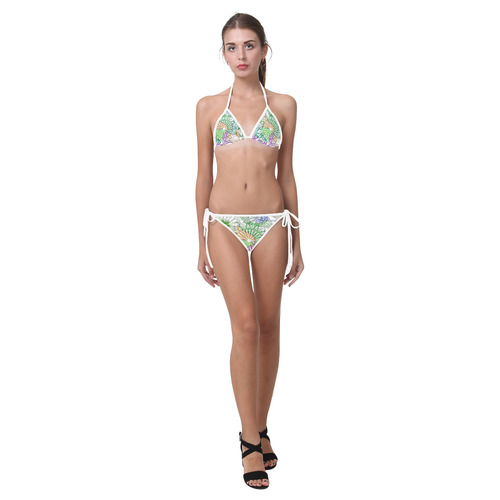 Zentangle Mix 1116C Custom Bikini Swimsuit (Model S01)