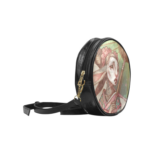 Bunny Geisha Round Sling Bag (Model 1647)