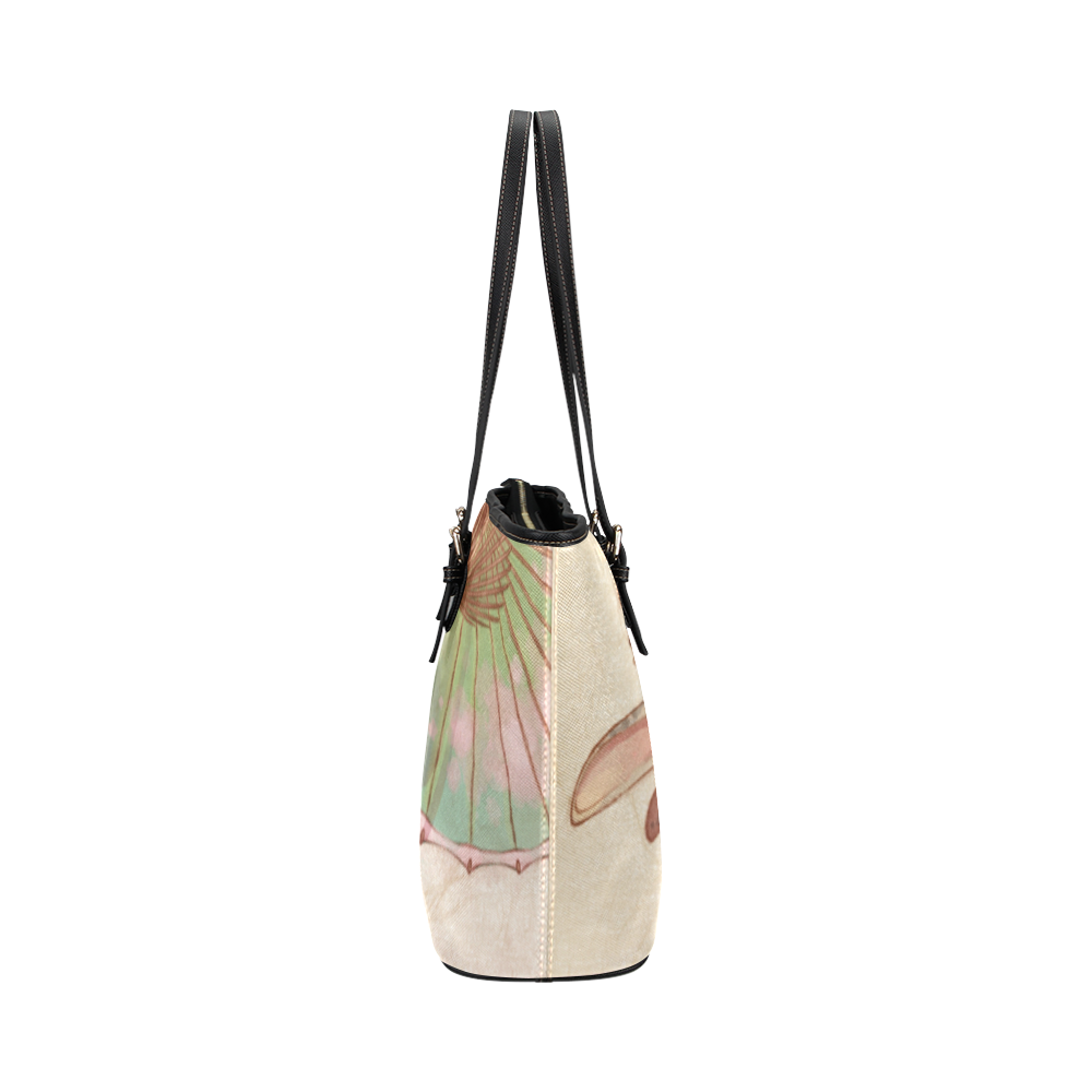 Bunny Geisha Leather Tote Bag/Large (Model 1651)