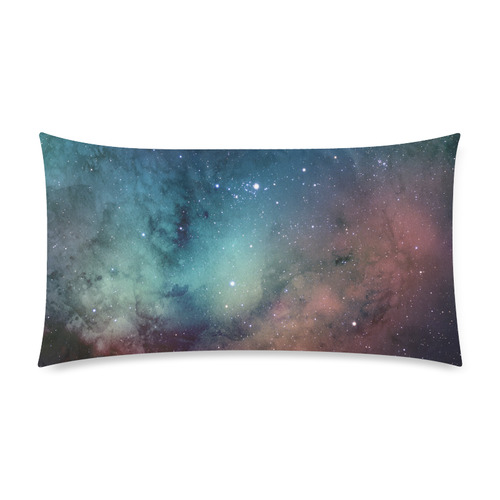 Watercolor space odyssey Rectangle Pillow Case 20"x36"(Twin Sides)