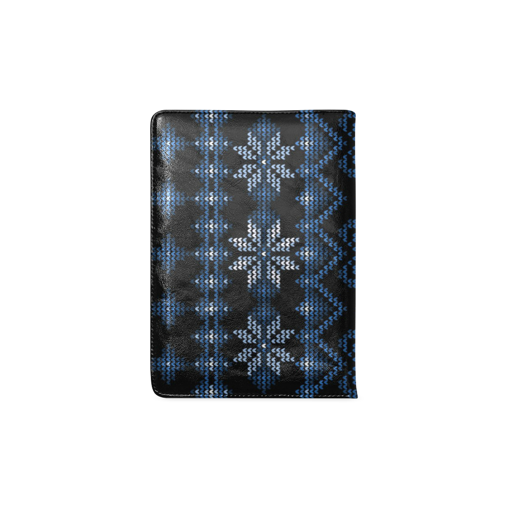 Ugly Christmas Sweater Faux Knit blue, Christmas Custom NoteBook A5