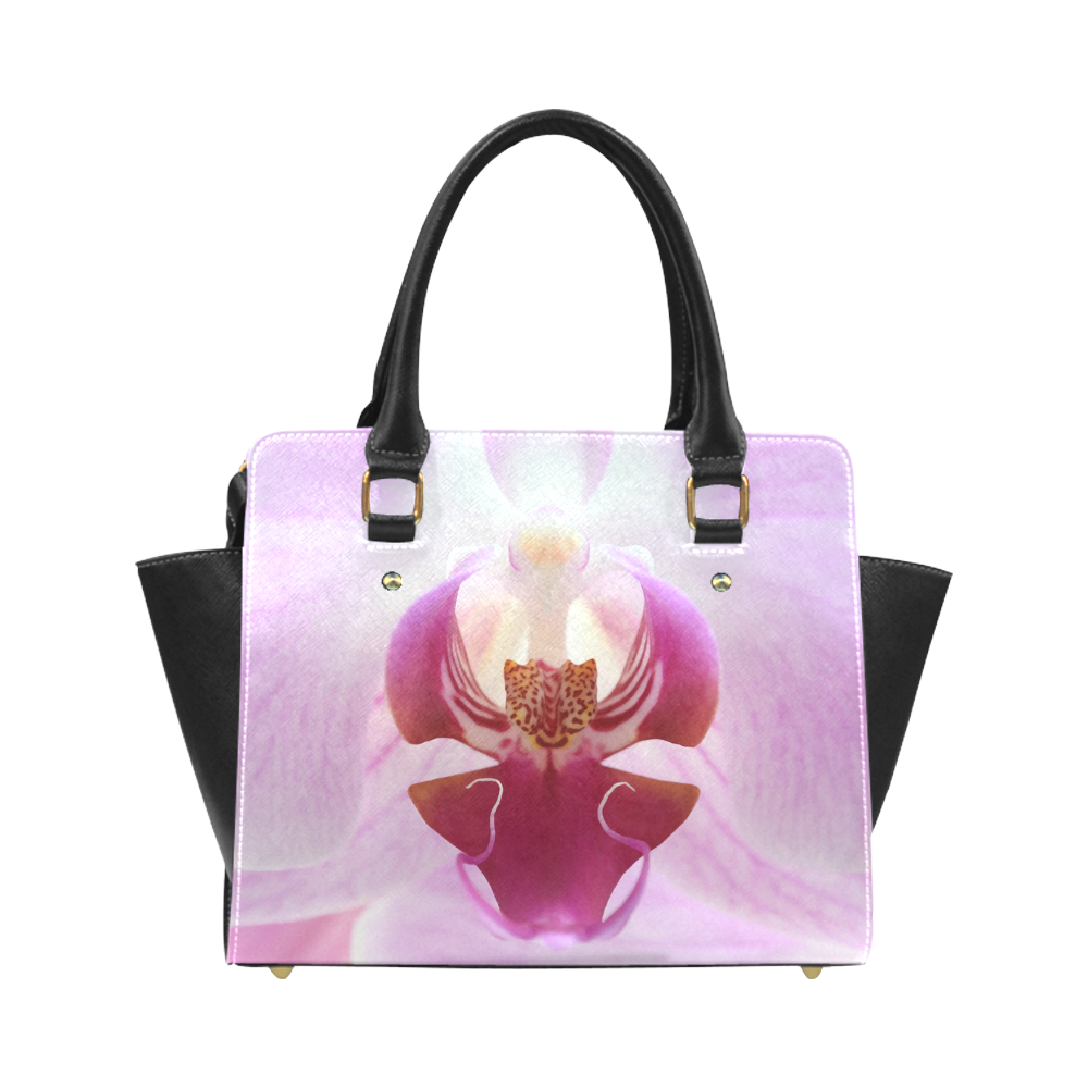 Beautiful Orchid Flower Macro Classic Shoulder Handbag (Model 1653)