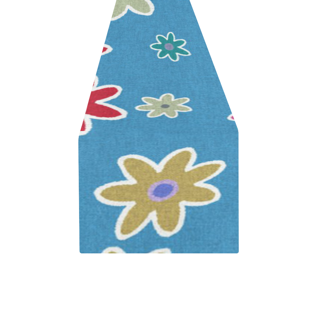 Floral Fabric 1A Table Runner 16x72 inch