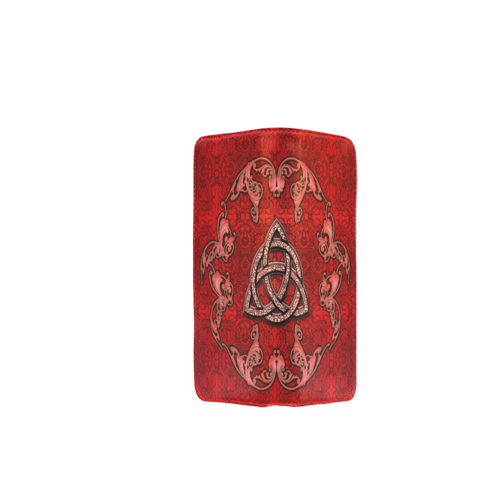 The celtic sign in red colors Women's Clutch Wallet (Model 1637)