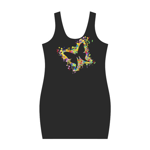 Dancing Butterfly Splash Medea Vest Dress (Model D06)
