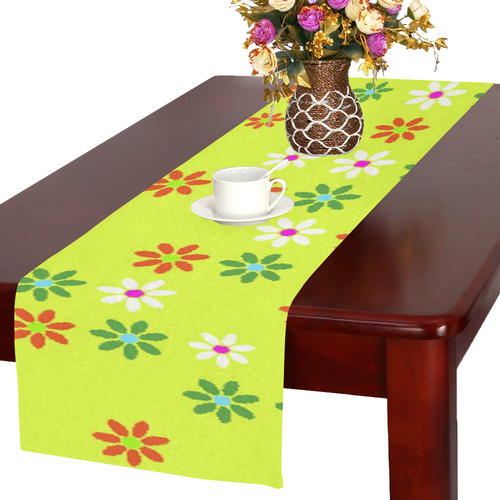 Floral Fabric 2C Table Runner 16x72 inch