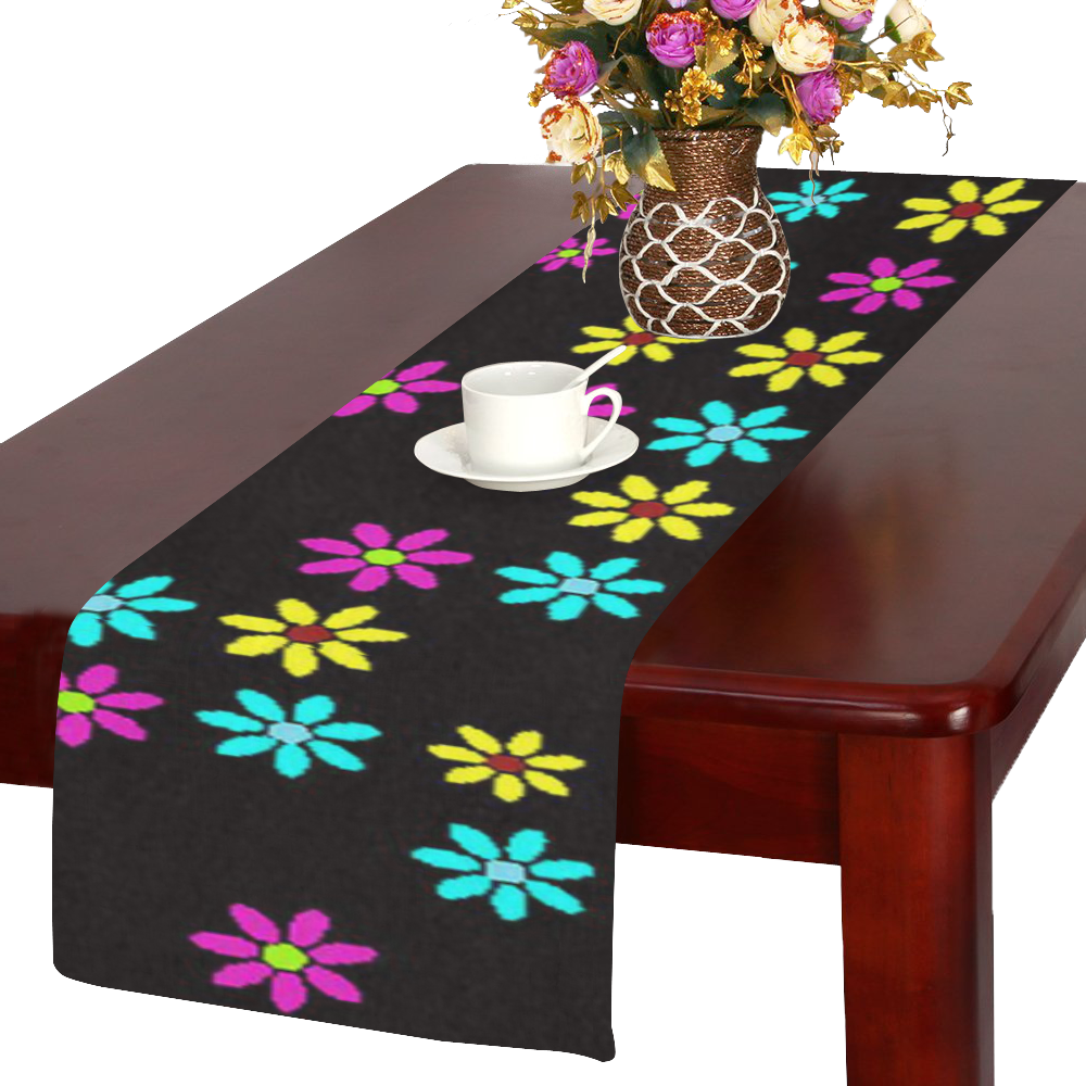 Floral Fabric 2B Table Runner 14x72 inch