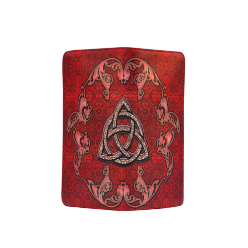 The celtic sign in red colors Men's Clutch Purse （Model 1638）