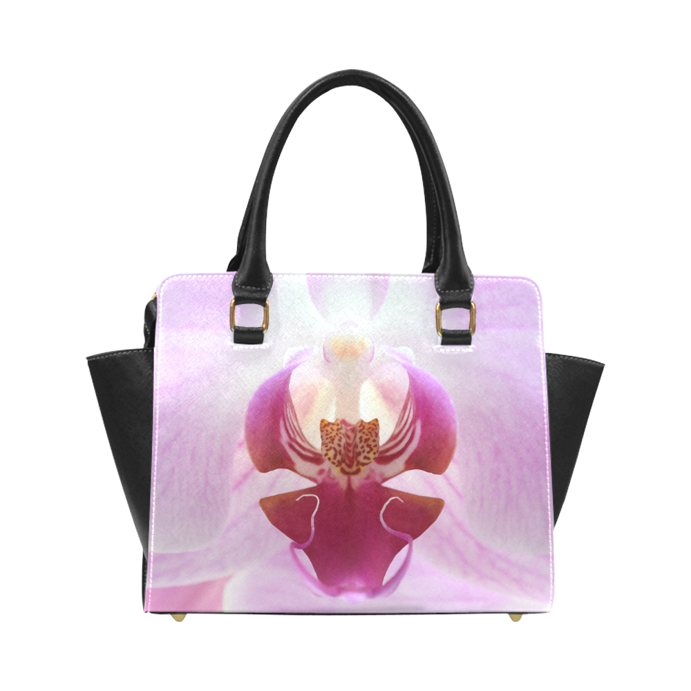 Beautiful Orchid Flower Macro Classic Shoulder Handbag (Model 1653)