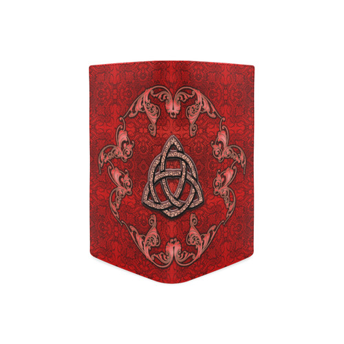 The celtic sign in red colors Women's Leather Wallet (Model 1611)