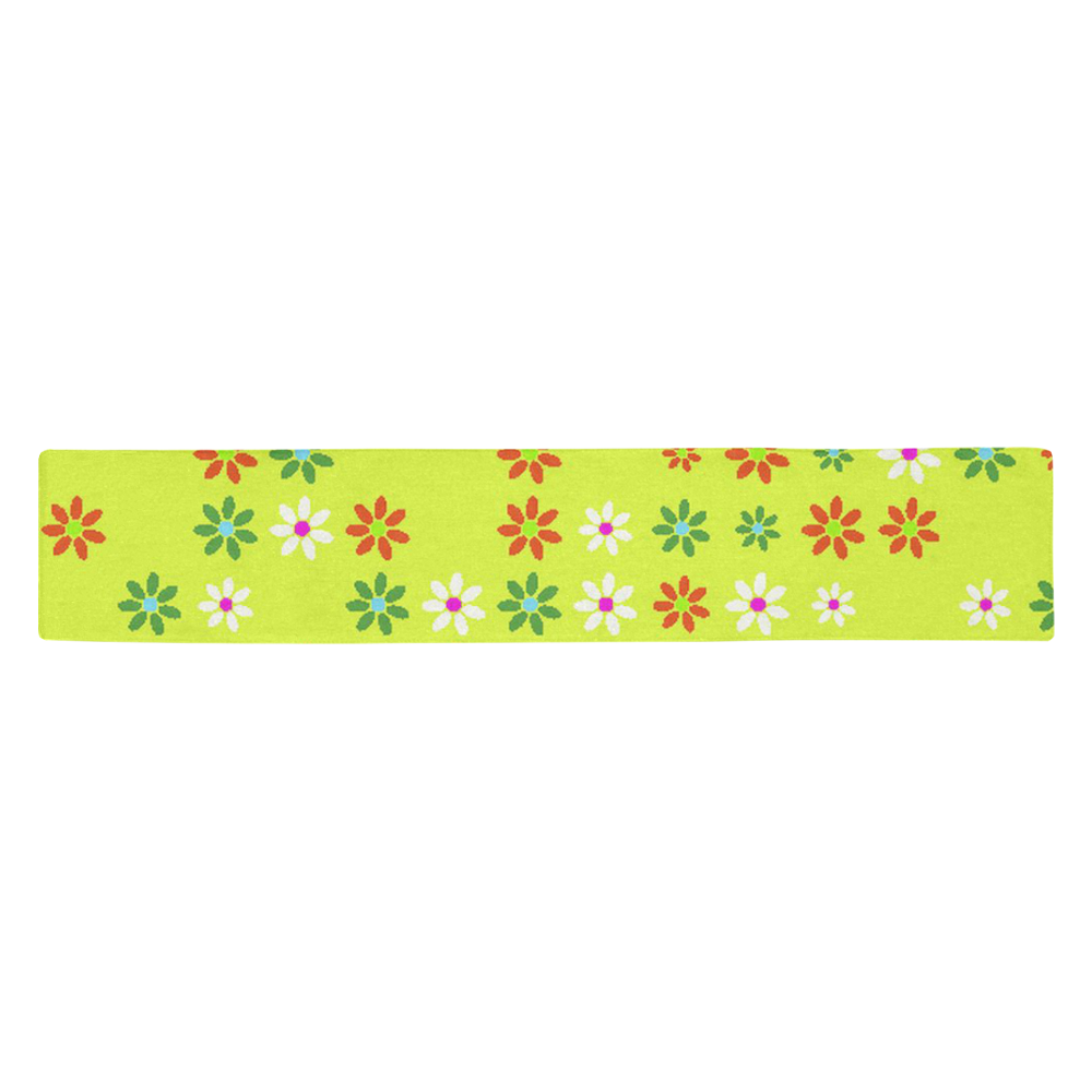 Floral Fabric 2C Table Runner 14x72 inch