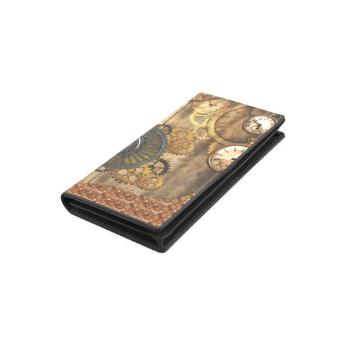 Steampunk, elegant, noble design Women's Leather Wallet (Model 1611)