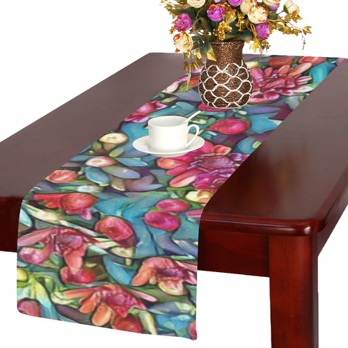 lovely floral 31A Table Runner 14x72 inch