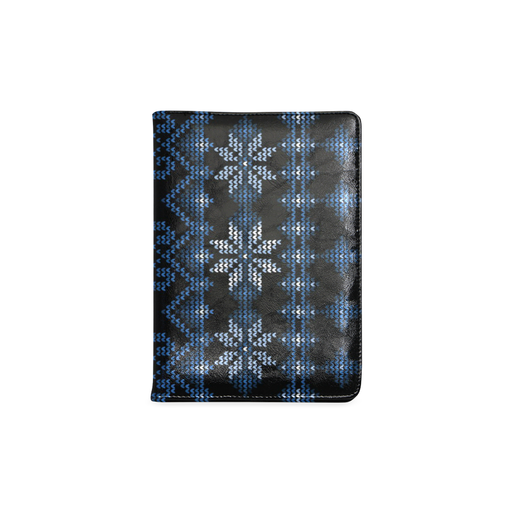 Ugly Christmas Sweater Faux Knit blue, Christmas Custom NoteBook A5