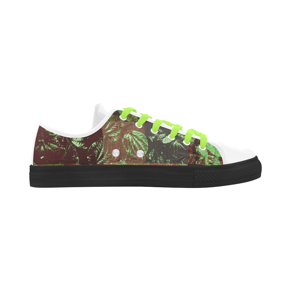 Foliage Patchwork #4 - Jera Nour Aquila Microfiber Leather Women's Shoes (Model 031)