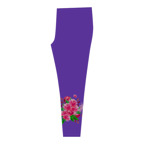 Pink Garden Floral Bouquet Cassandra Women's Leggings (Model L01)