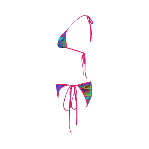 Floral Fractal Art G308 Custom Bikini Swimsuit
