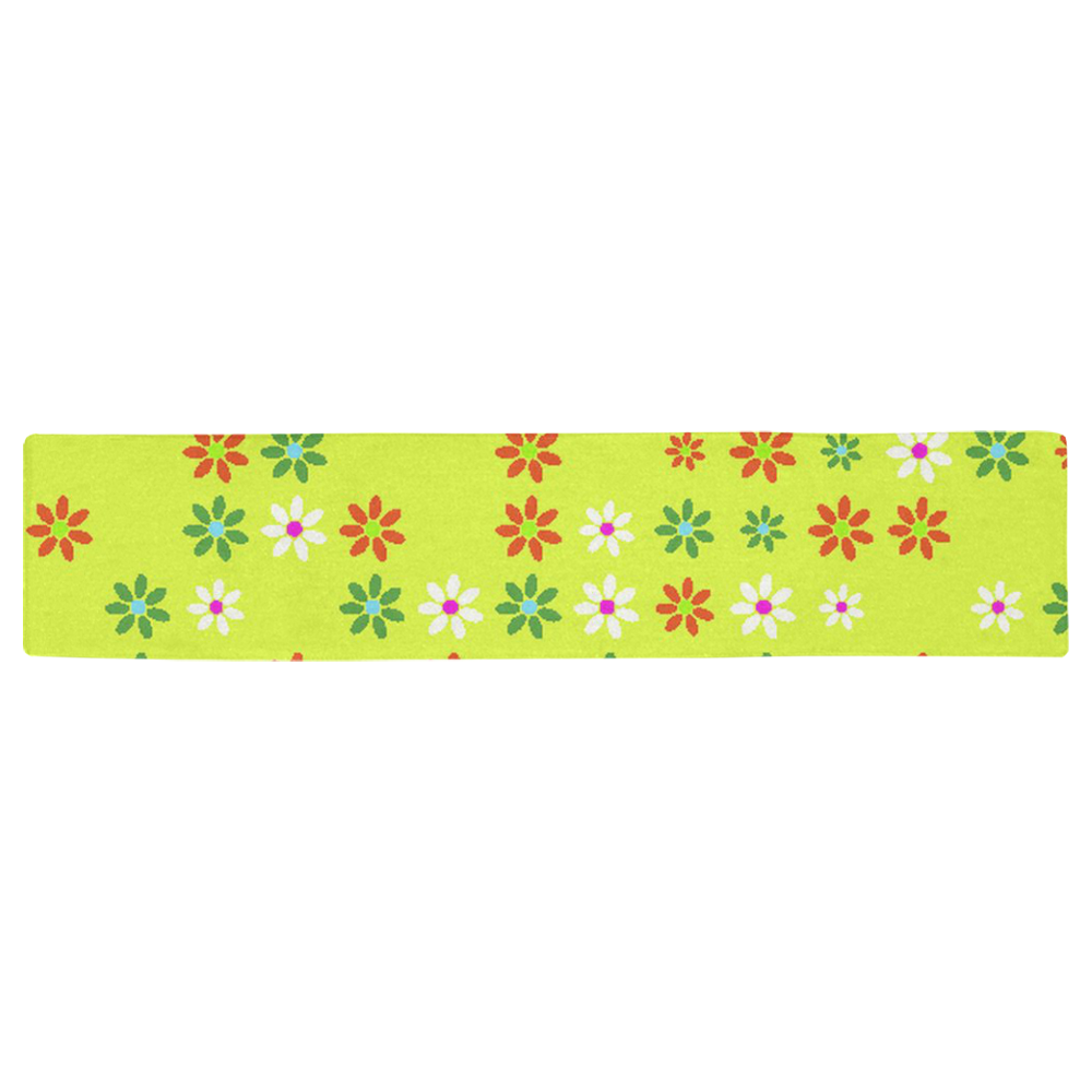 Floral Fabric 2C Table Runner 16x72 inch