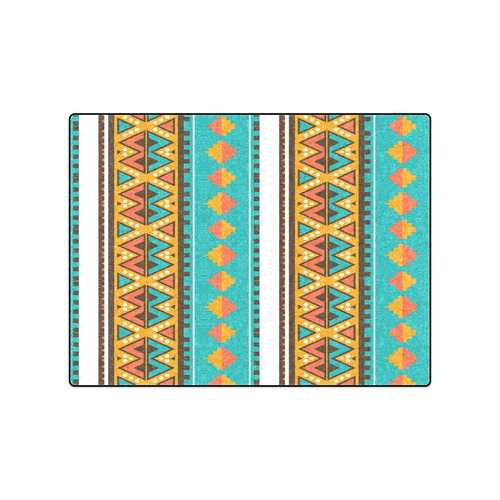 Tribal design in retro colors Blanket 50"x60"