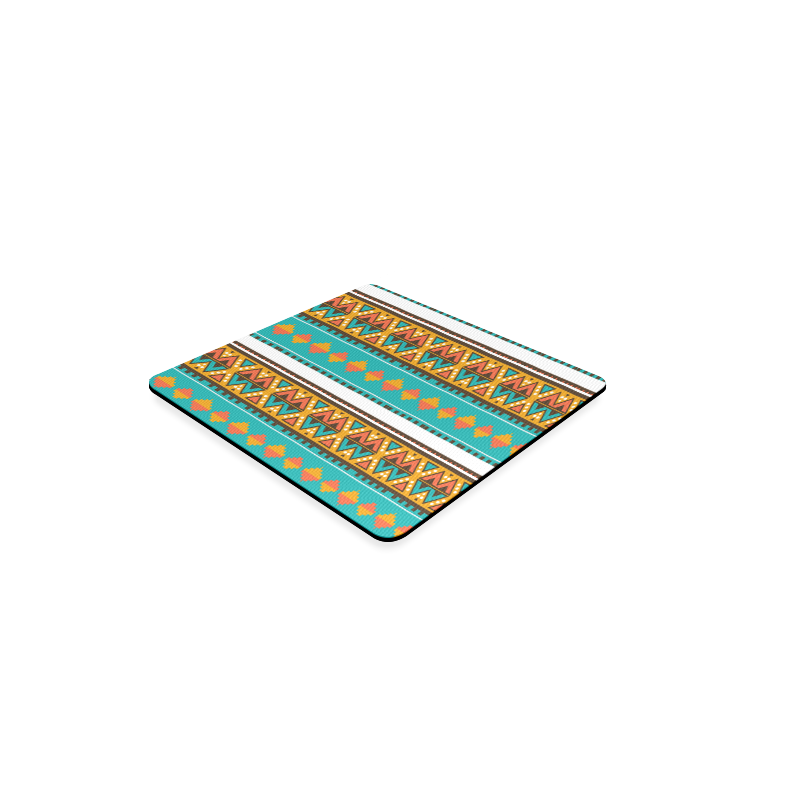Tribal design in retro colors Square Coaster