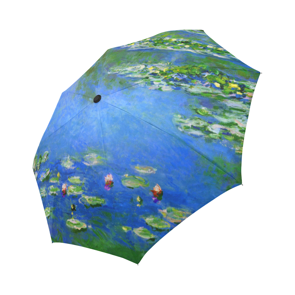 Claude Monet Water Lilies 1906 Floral Fine Art Auto-Foldable Umbrella ...