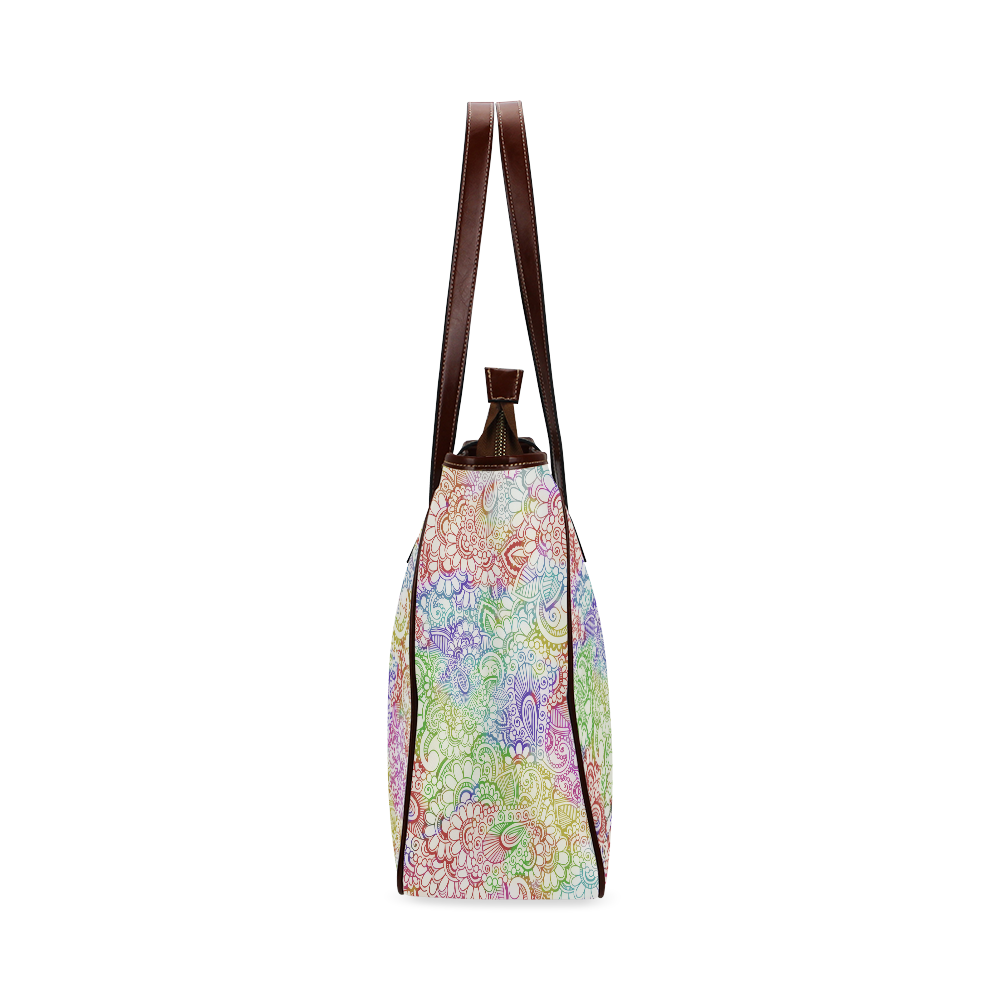 India Paisley Pattern - light watercolor grunge Classic Tote Bag (Model 1644)