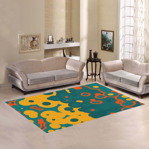 Bubbles Area Rug7'x5'