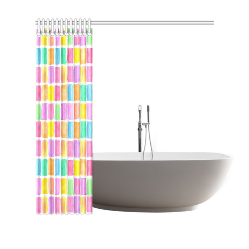 watercolor designs Shower Curtain 69"x70"