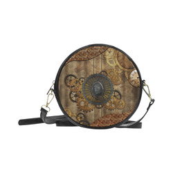 Steampunk, elegant, noble design Round Sling Bag (Model 1647)