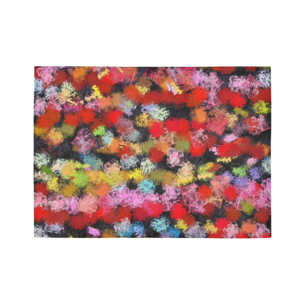 Colorful paint strokes Area Rug7'x5'