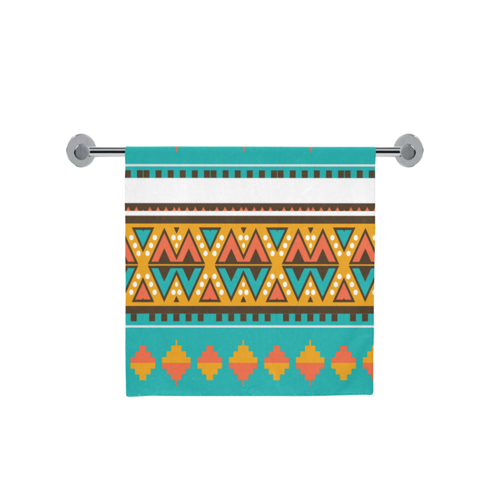 Tribal design in retro colors Bath Towel 30"x56"
