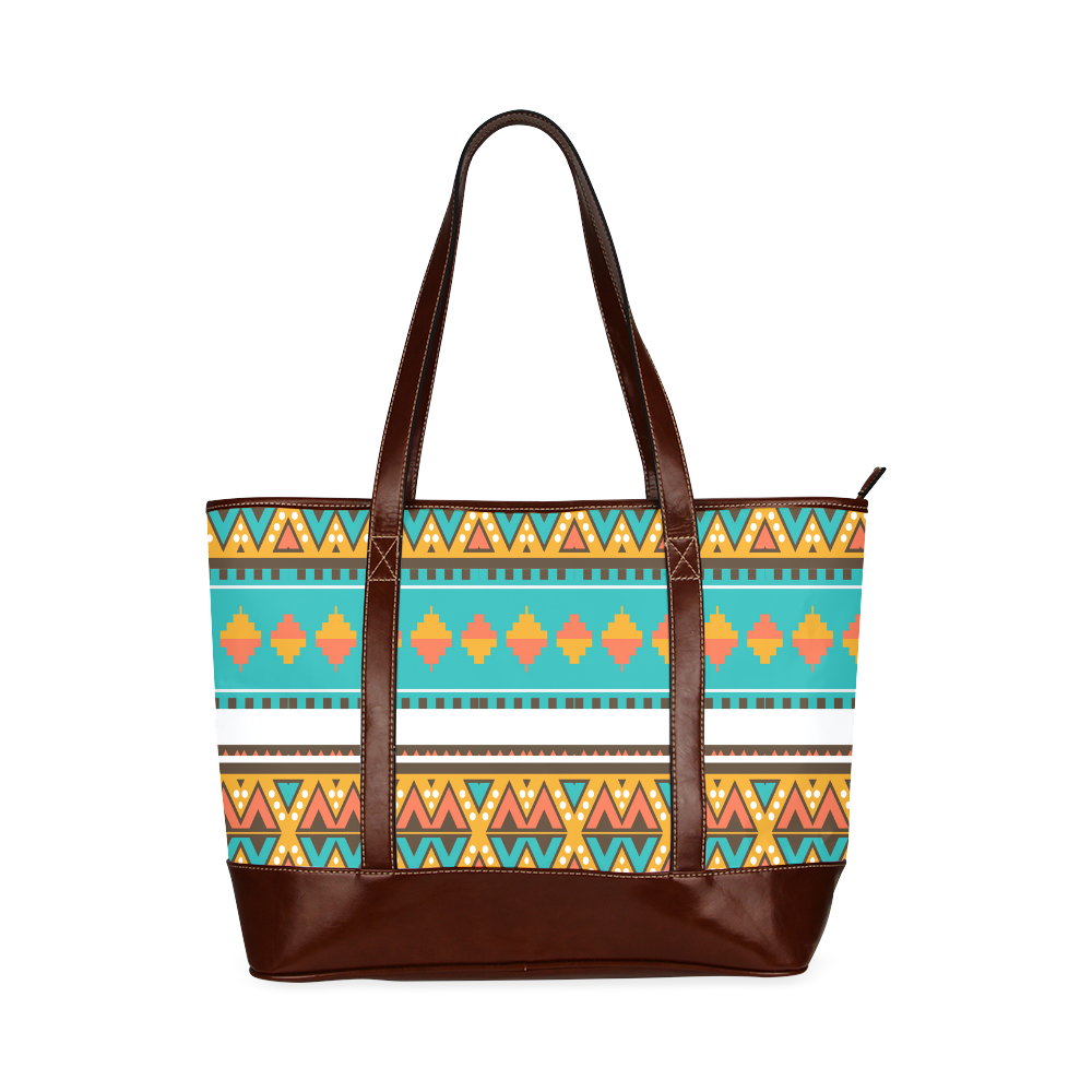 Tribal design in retro colors Tote Handbag (Model 1642)