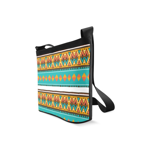 Tribal design in retro colors Crossbody Bags (Model 1613)