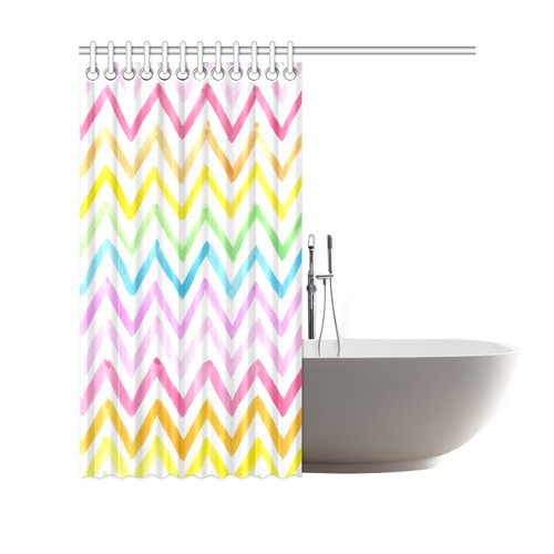 watercolor designs Shower Curtain 69"x70"