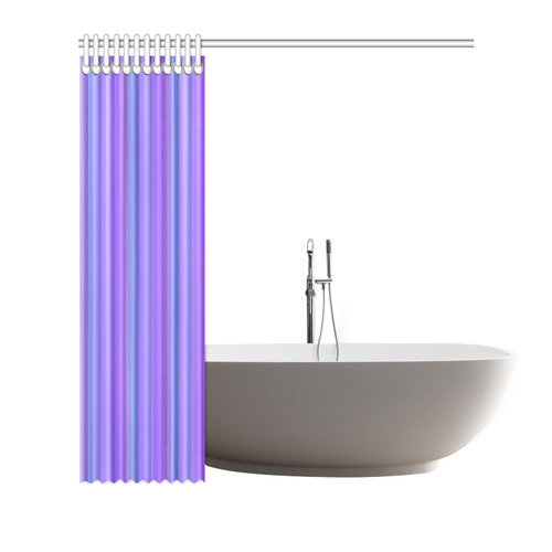 New Guinea Purple Stripes Shower Curtain 72"x72"