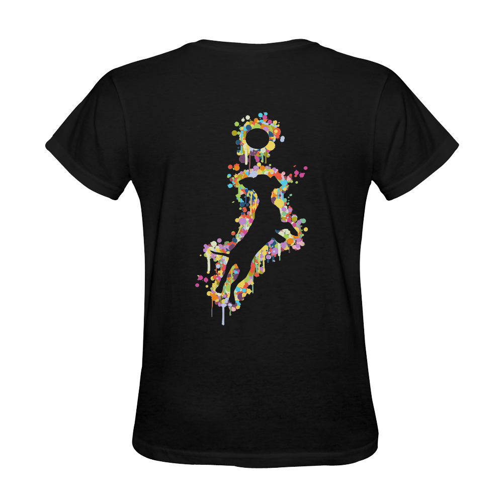 Playing Dog with Ball Sunny Women's T-shirt (Model T05)
