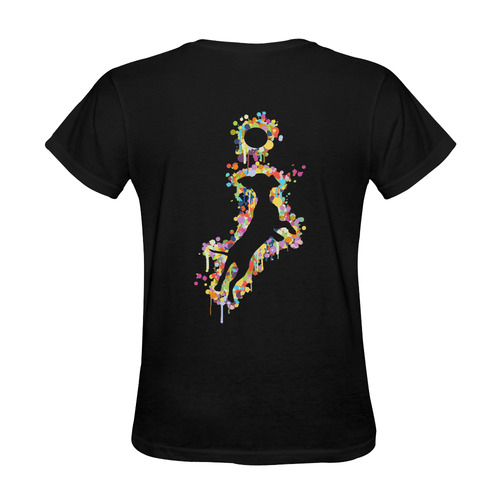 Playing Dog with Ball Sunny Women's T-shirt (Model T05)