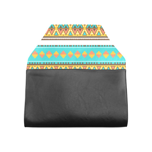 Tribal design in retro colors Clutch Bag (Model 1630)