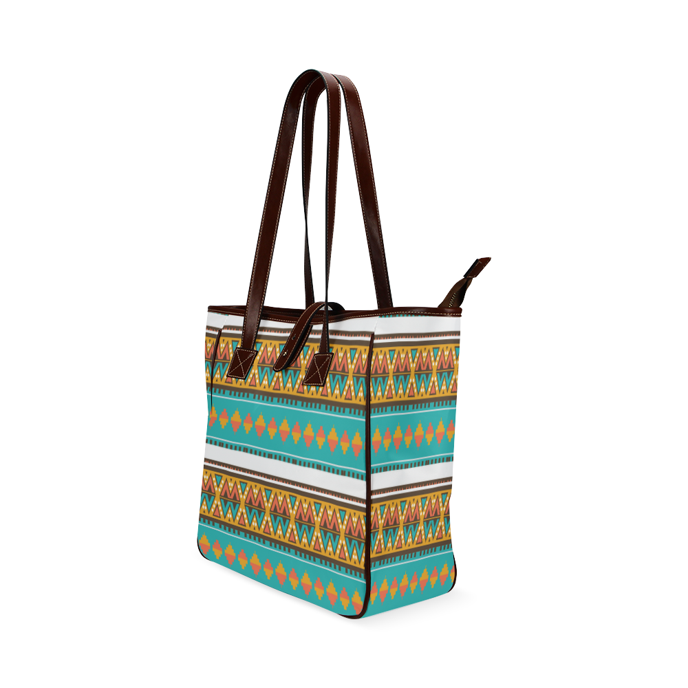 Tribal design in retro colors Classic Tote Bag (Model 1644)