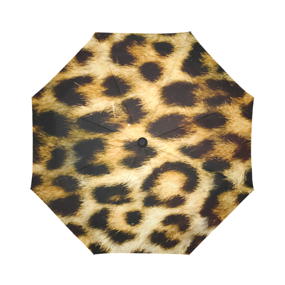 Leopard Big Cat Fur Pattern Auto-Foldable Umbrella (Model U04) | ID ...