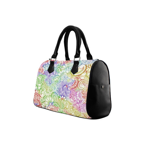 India Paisley Pattern - light watercolor grunge Boston Handbag (Model 1621)