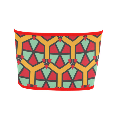 Honeycombs triangles and other shapes pattern Bandeau Top