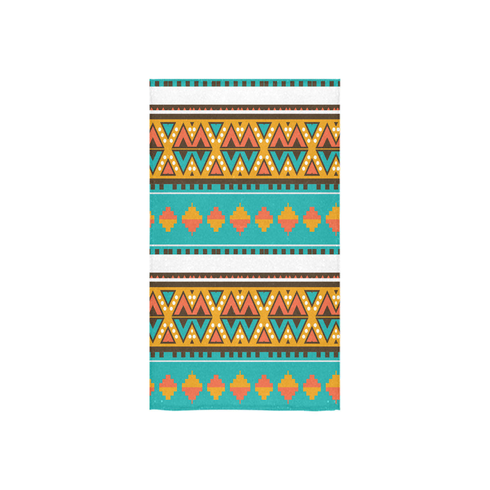Tribal design in retro colors Custom Towel 16"x28"
