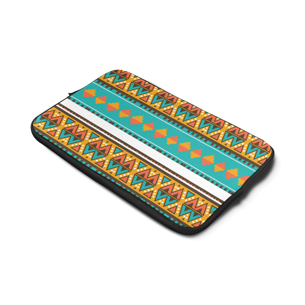 Tribal design in retro colors Custom Sleeve for Laptop 17"