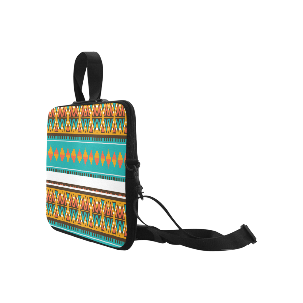 Tribal design in retro colors Laptop Handbags 17"
