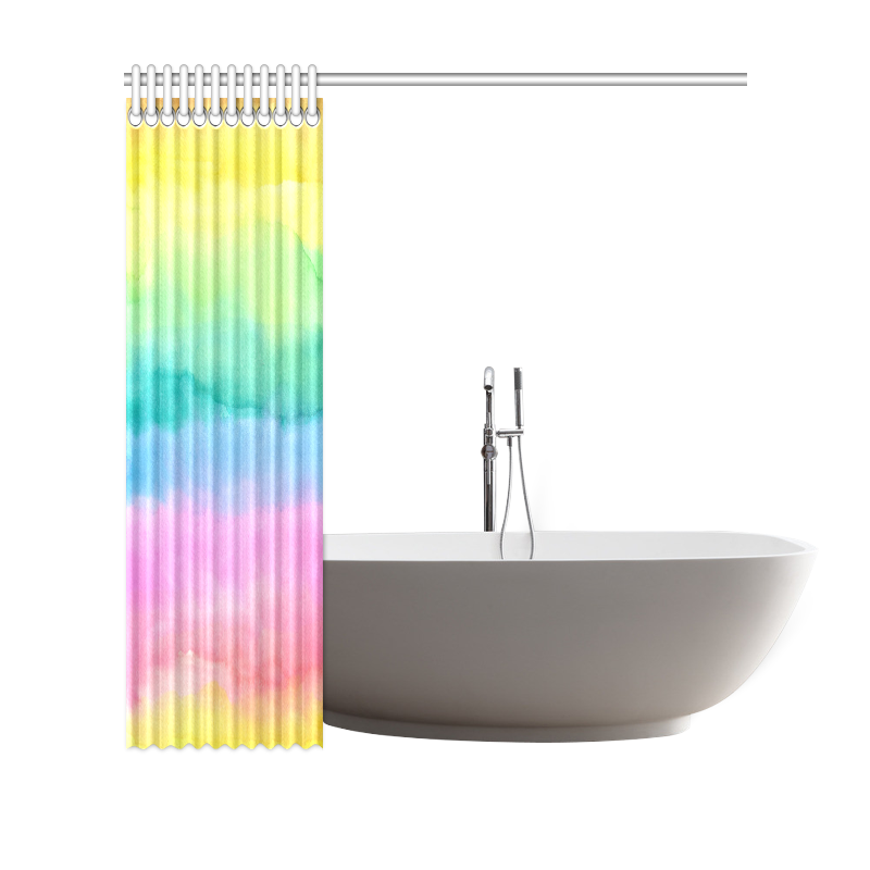 watercolor designs Shower Curtain 69"x70"