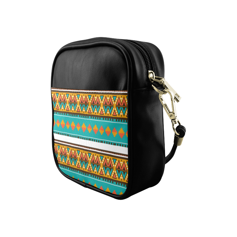 Tribal design in retro colors Sling Bag (Model 1627)
