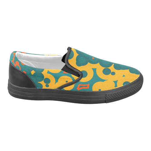 Bubbles Men's Unusual Slip-on Canvas Shoes (Model 019)