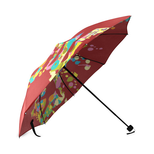 Lovely Foal with Mom Splash Foldable Umbrella (Model U01)