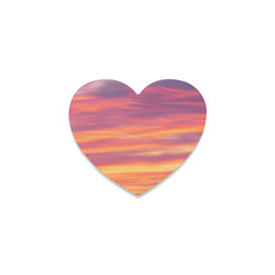 Fire in the sky photo Heart Coaster